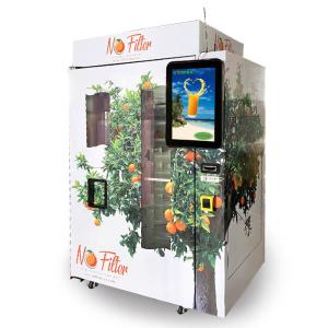 China Coin Operated Freshly Squeezed Orange Juice Vending Machine 1 Year Warranty on sale