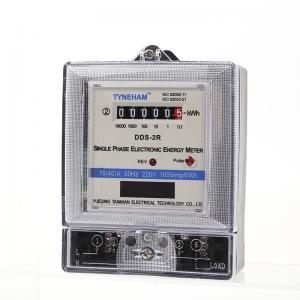 China Anti Fire Single Phase Electric Meter , Long Life Single Phase Digital Power Meter wholesale