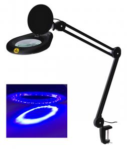 China UV magnifying lamp  ultraviolet magnifier lamp 5inch 127mm lens led light on sale
