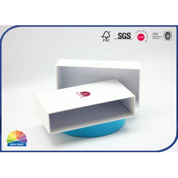Customized Logo 1C Printed Luxury Drawer Paper Box Matte Lamination