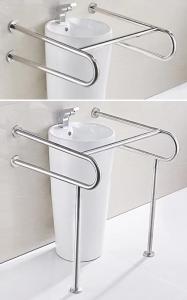 China Stainless Steel 304 Bathroom Safety Grab Bar For Pregnant Women Barrier Free wholesale