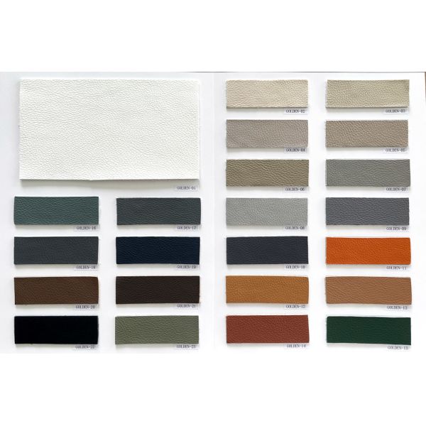 Anti Kitten Scratching PVC Eco Artificial Faux Leather Litchi Pattern 23 Colors