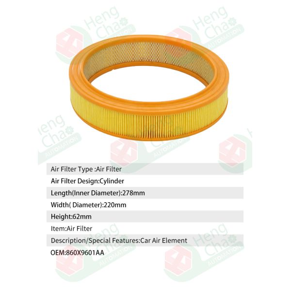 Air Filter Making Machine Product Car Air Filter Cartridge Production OEM 860X9601AA