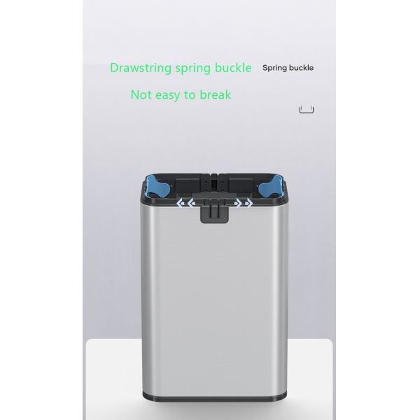 50l Smart Kitchen Trash Can Self Seal Auto Bag Change Trash Can with Odor Filter and Touchless