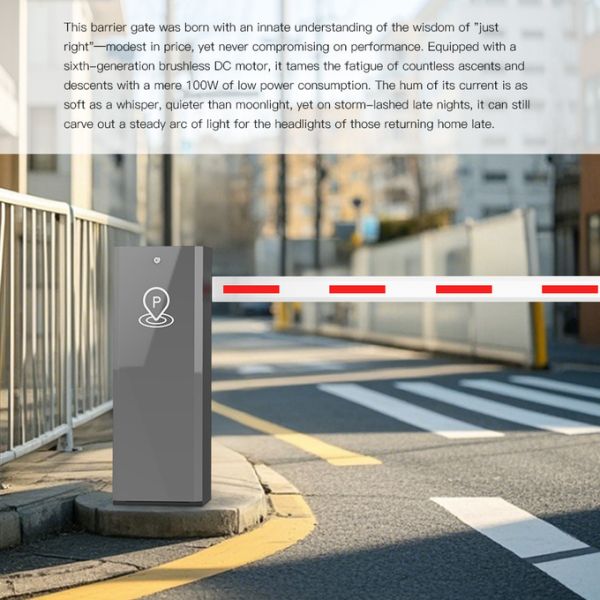 HCW Parking Barrier Gate RFID Automatic Boom Wireless Remote Control Customizable