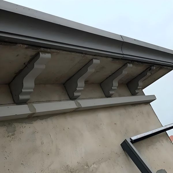 Concrete Corbel Piece Eave Eps Cornice Moulding For Hotel Made From Gypsum