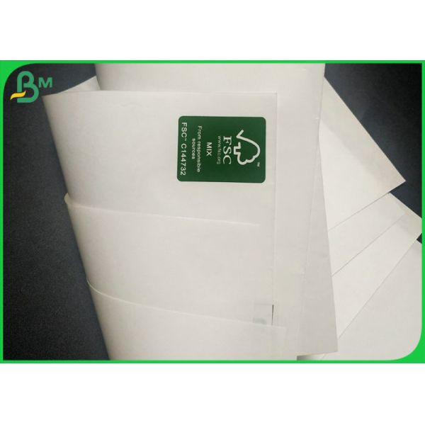 200g + 15g PE Coated Mg Paper Greaseproof White Kraft Paper Strong Strength