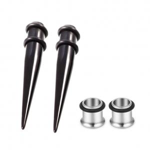China Bngukju 1G Double Flared Piercing Plugs and Taper Steel Ear Flesh Expander for Women Men on sale
