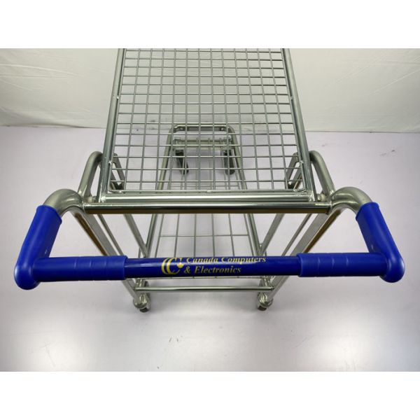 Double Decker Flatbed Heavy Duty Warehouse Trolley 200Kgs Capacity Logo Customized