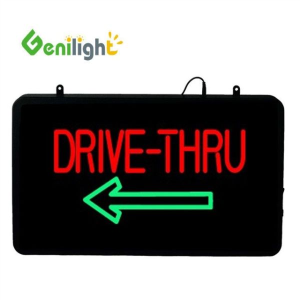 CE RoHS Approved Genilight 22*13inch Indoor Acrylic LED Neon Open Sign for Advertising