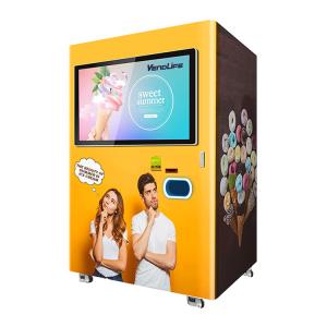 China 110V Coin Operated Ice Cream Vending Machines FCC Certified on sale