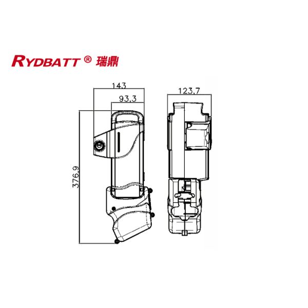RYDBATT CLS-3(36V) Lithium Battery Pack Redar Li-18650-10S4P-36V 8.8Ah For Electric Bicycle Battery