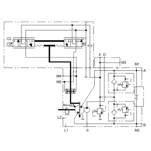 Axial Piston Variable Displacement Axial Piston Pump Swash Plate Type High Speed
