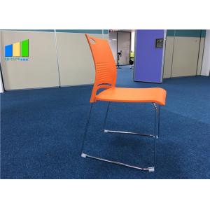 Polypropylene Plastic Office Visitor Chair Customized Stackable Training Chairs