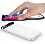Three In One ABS + PCBA Material Fast Wireless Power Bank With 2 USB Output