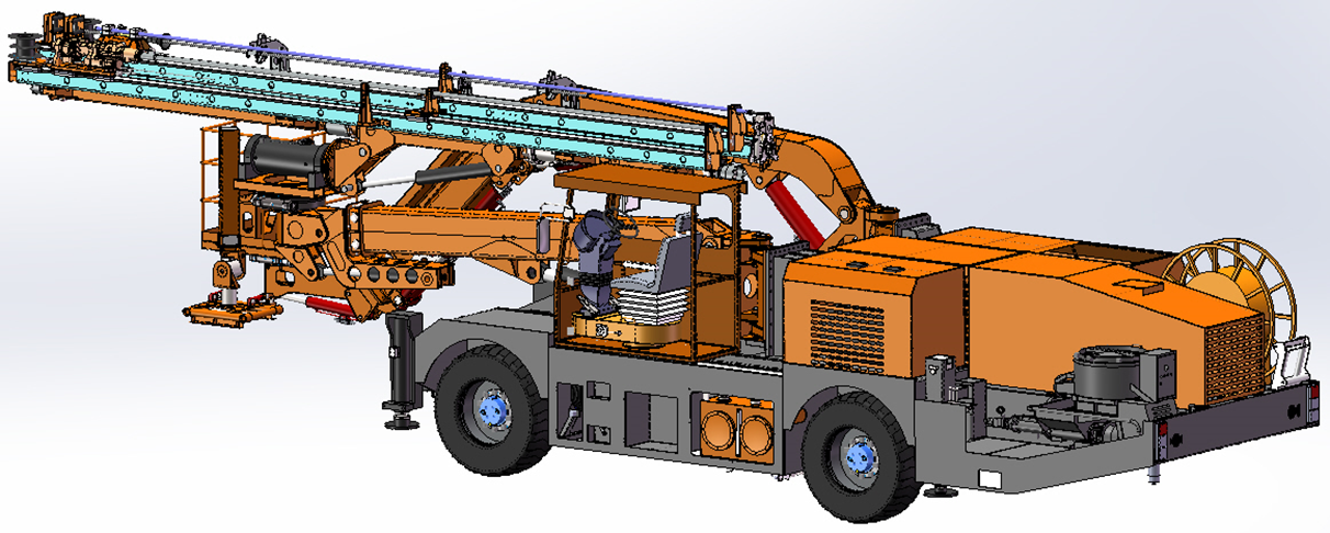 Customizable Drilling Anchoring Grouting Equipment For Underground Hydropower Plant