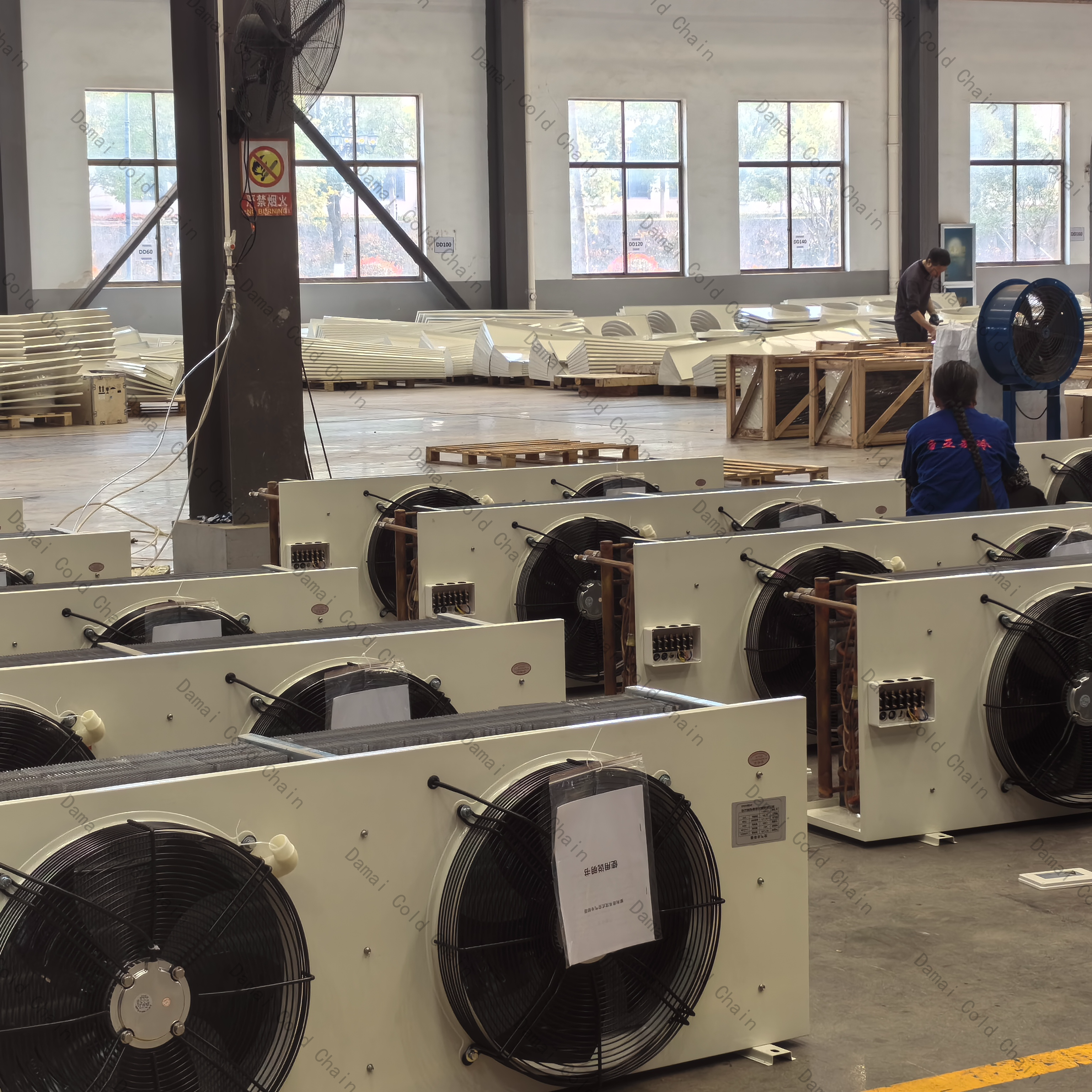 High / Medium / Low Temperature Coldroom Evaporator In Refrigeration System