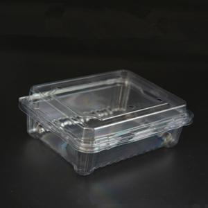 China 350G PET Clear Disposable Plastic Box Vegetable Disposable Fruit Containers on sale
