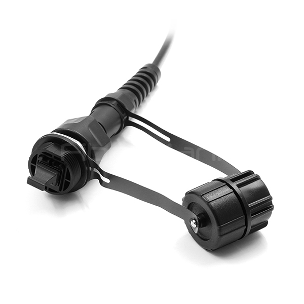 ODVA MPO To ODVA MPO FTTA Solutions 12 Cores 9/125 OS2 Armored Fiber Patch Cord LSZH Jacket