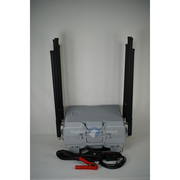 FPV Defense 8-Channel Magnetic Vehicle Mounted Drone Disruptor with Magnetic Bas